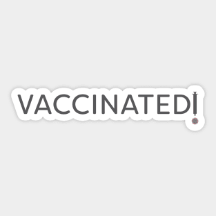 Vaccinated vaccine injector and virus Sticker
